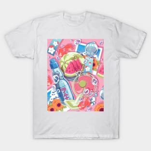 The kawaii set of the Japanese summer drinks and things T-Shirt